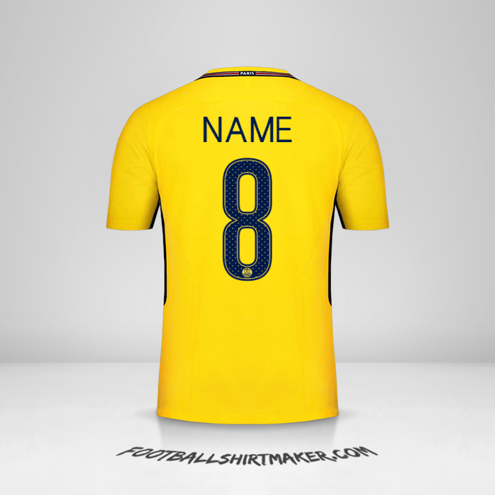 Shirt Paris Saint Germain Cup 2017/18 Away -  name - 8