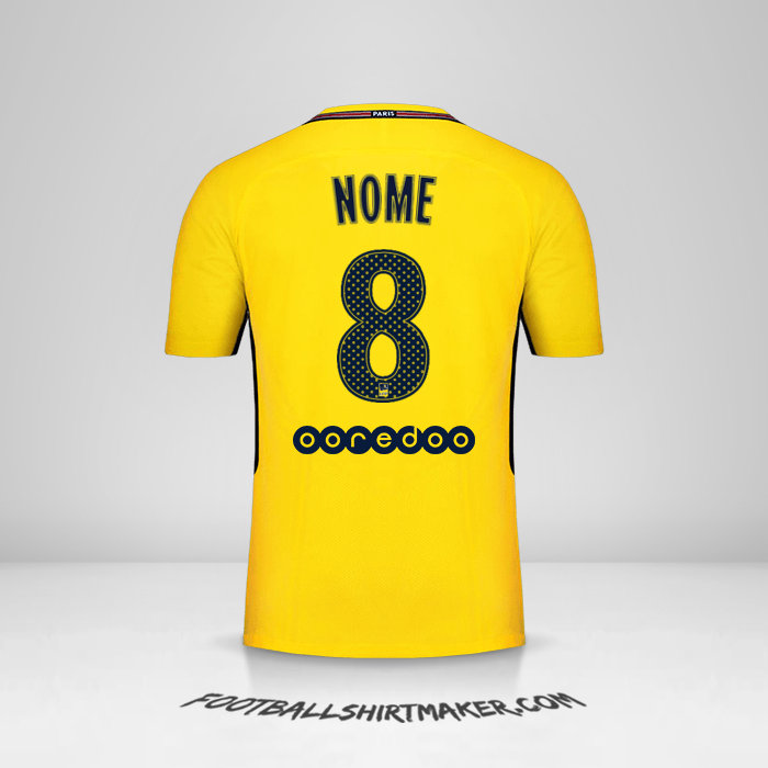 Camisa Paris Saint Germain 2017/18 Alternativa -  nome - 8