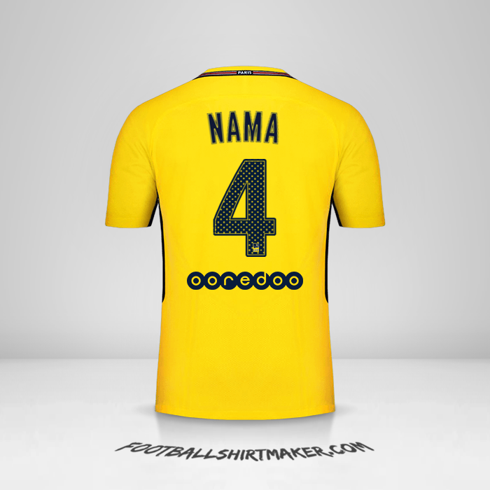 Jersey Paris Saint Germain 2017/18 Alternatif -  nama - 4