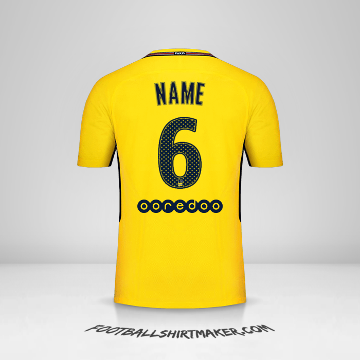 Trikot Paris Saint Germain 2017/18 Auswärts -  name - 6