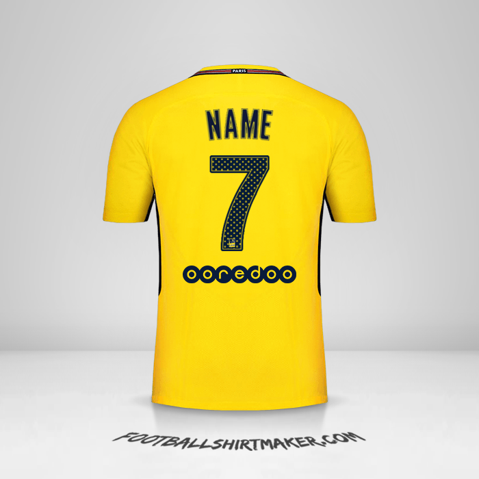 Shirt Paris Saint Germain 2017/18 Away -  name - 7