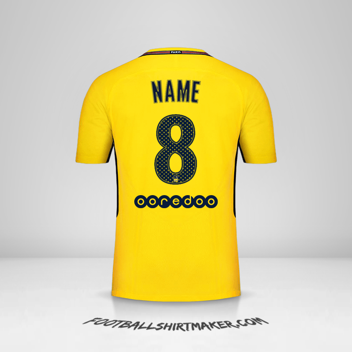 Shirt Paris Saint Germain 2017/18 Away -  name - 8