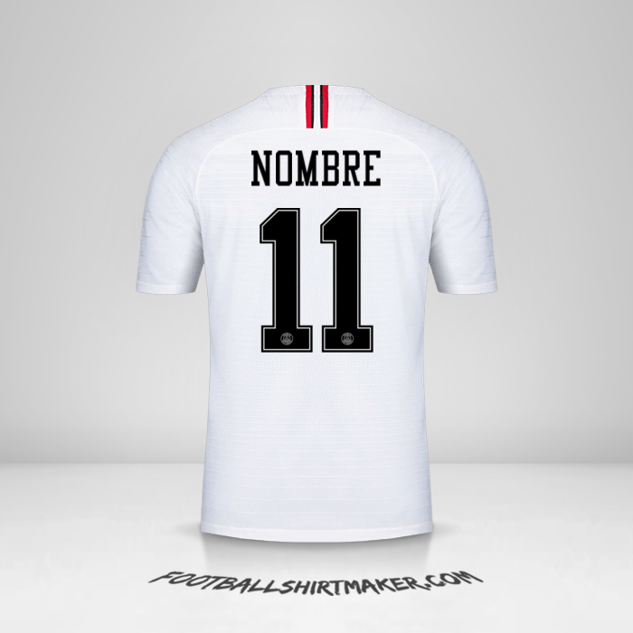 Camiseta Paris Saint Germain Jordan 2018/19 Visita -  nombre - 11