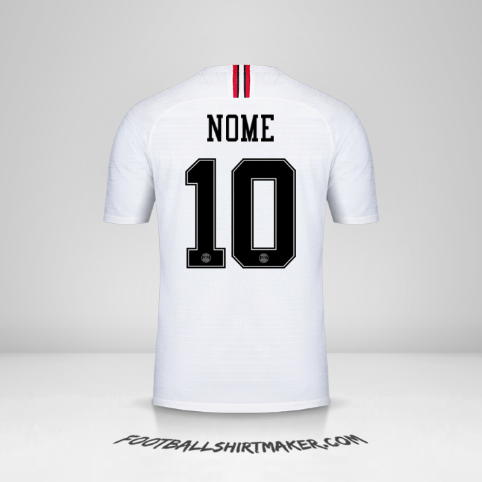 Maglia Paris Saint Germain Jordan 2018/19 Seconda -  nome - 10