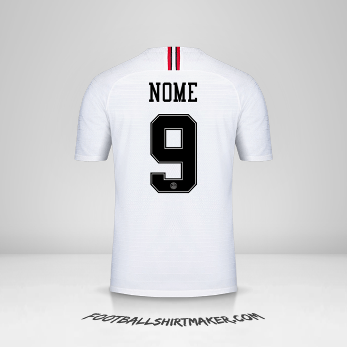 Maglia Paris Saint Germain Jordan 2018/19 Seconda -  nome - 9