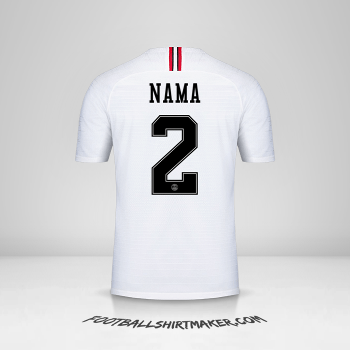 Jersey Paris Saint Germain Jordan 2018/19 Alternatif -  nama - 2