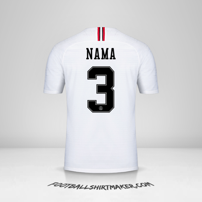 Jersey Paris Saint Germain Jordan 2018/19 Alternatif -  nama - 3