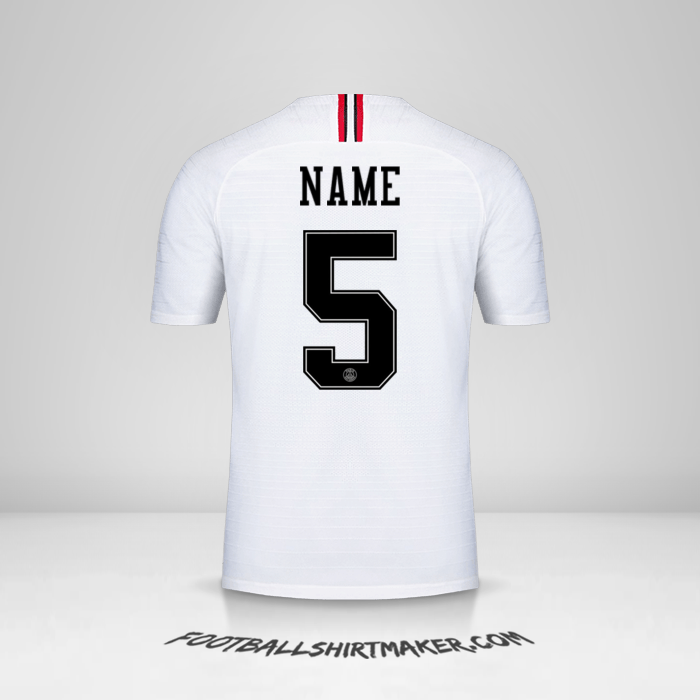 Shirt Paris Saint Germain Jordan 2018/19 Away -  name - 5
