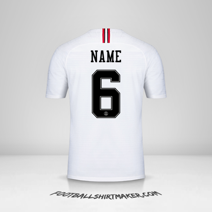 Trikot Paris Saint Germain Jordan 2018/19 Auswärts -  name - 6