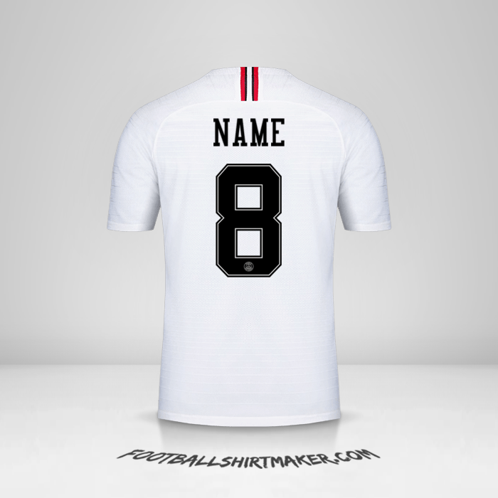 Jersey Paris Saint Germain Jordan 2018/19 Away -  name - 8