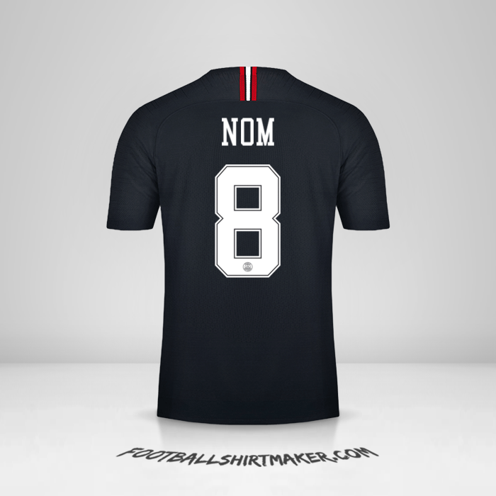 Maillot Paris Saint Germain Jordan 2018/19 -  nom - 8