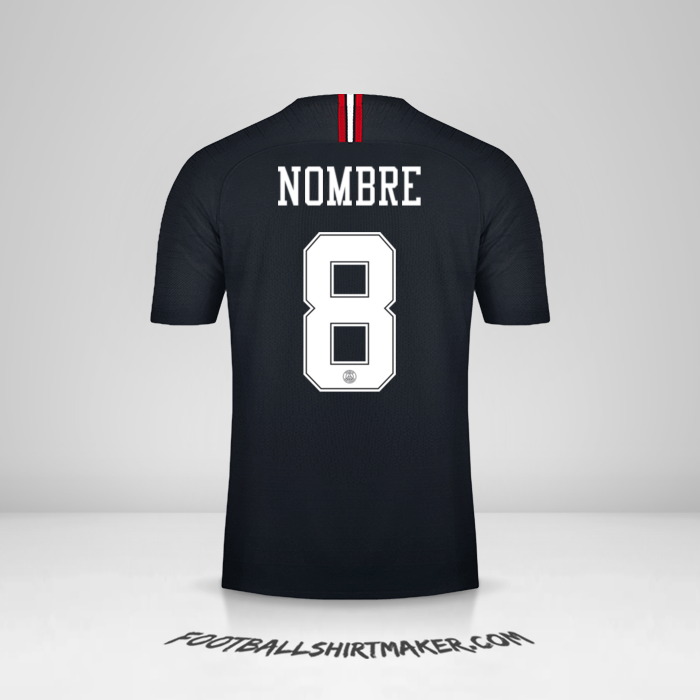 Camiseta Paris Saint Germain Jordan 2018/19 -  nombre - 8