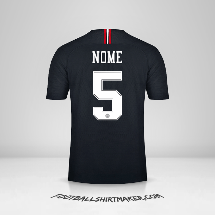 Camisa Paris Saint Germain Jordan 2018/19 -  nome - 5