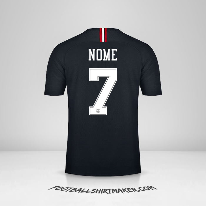 Camisa Paris Saint Germain Jordan 2018/19 -  nome - 7