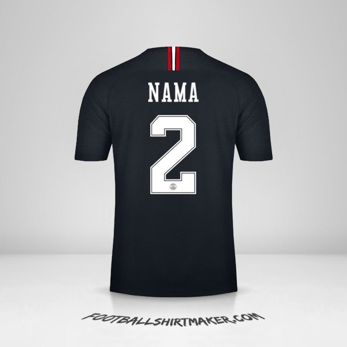 Jersey Paris Saint Germain Jordan 2018/19 -  nama - 2