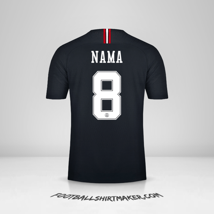 Jersey Paris Saint Germain Jordan 2018/19 -  nama - 8