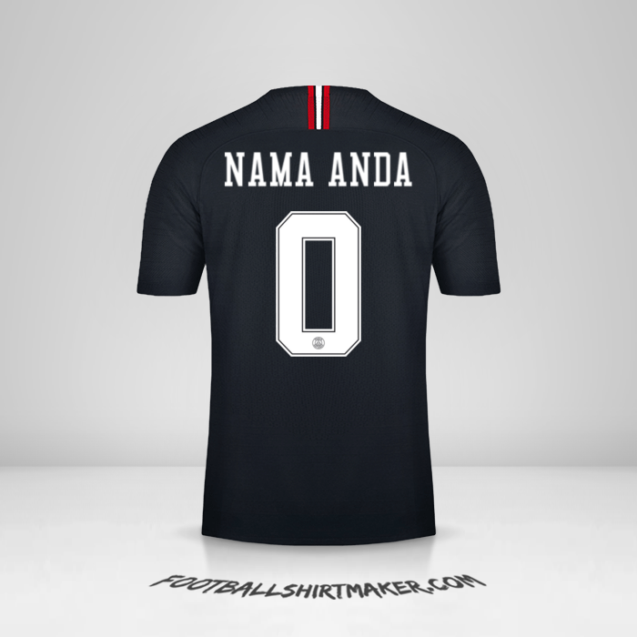 Jersey Paris Saint Germain Jordan 2018/19 -  nama anda - 0