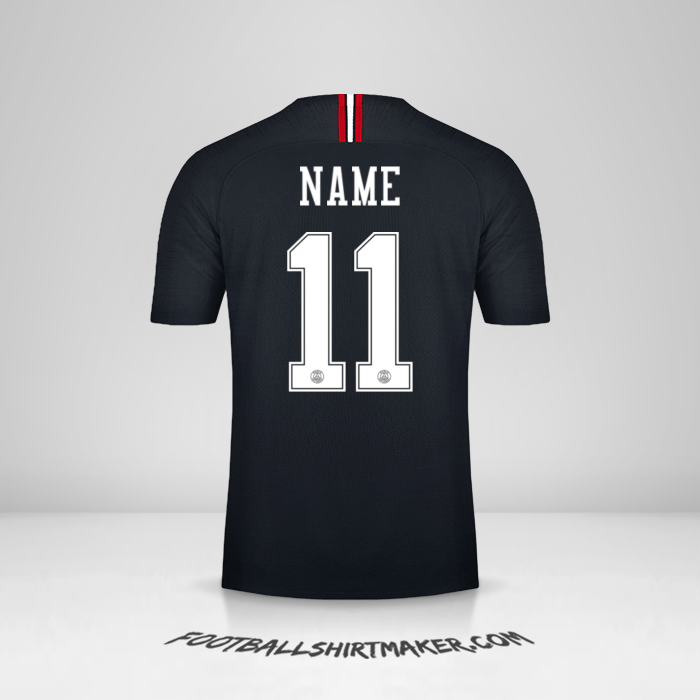 Shirt Paris Saint Germain Jordan 2018/19 -  name - 11