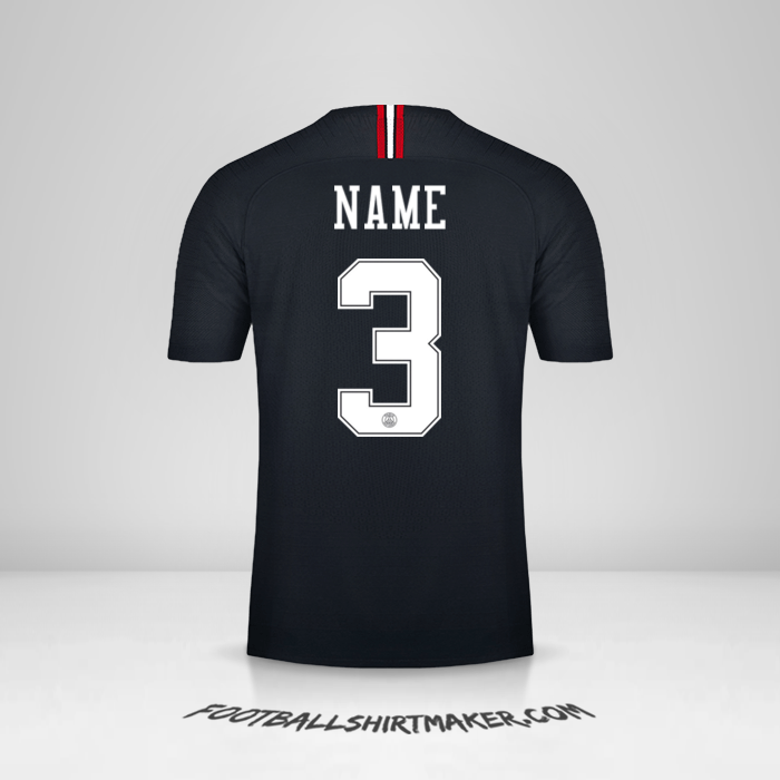 Trikot Paris Saint Germain Jordan 2018/19 -  name - 3