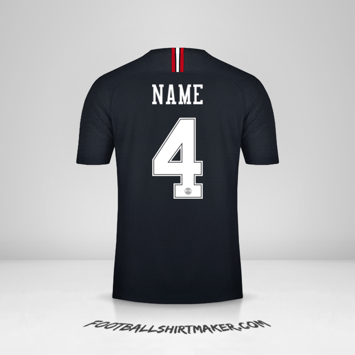 Trikot Paris Saint Germain Jordan 2018/19 -  name - 4