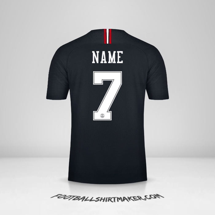 Jersey Paris Saint Germain Jordan 2018/19 -  name - 7