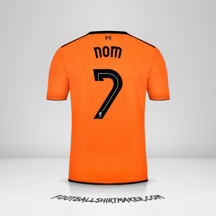 Maillot Liverpool FC Cup 2017/18 Troisième -  nom - 7
