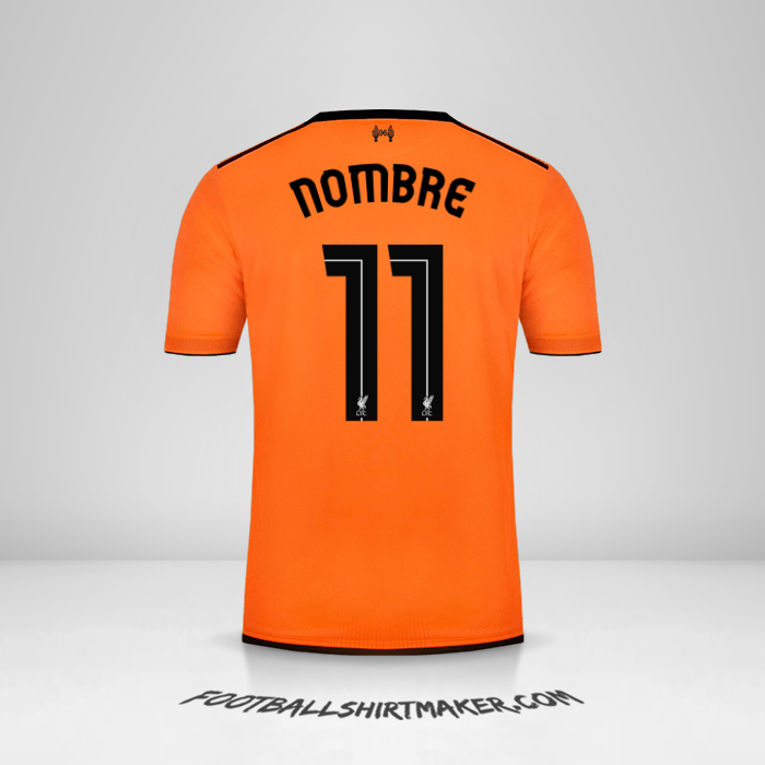 Camiseta Liverpool FC Cup 2017/18 Tercera -  nombre - 11