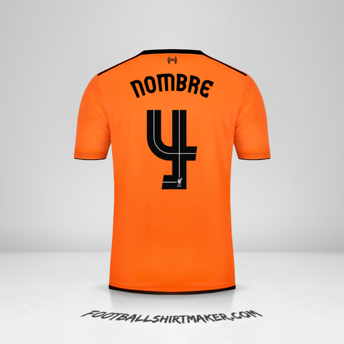 Jersey Liverpool FC Cup 2017/18 Tercera -  nombre - 4