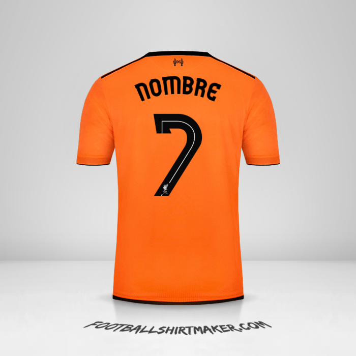 Camiseta Liverpool FC Cup 2017/18 Tercera -  nombre - 7