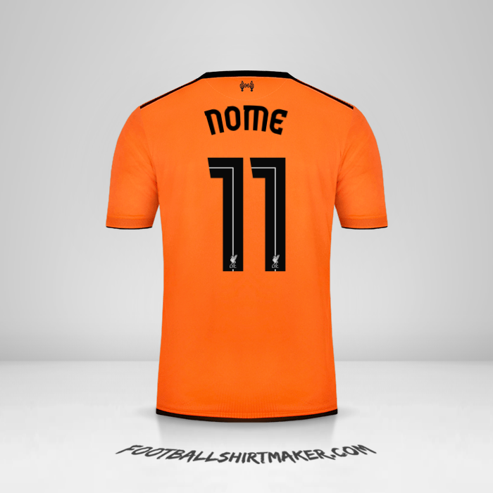 Camisa Liverpool FC Cup 2017/18 Terceira -  nome - 11