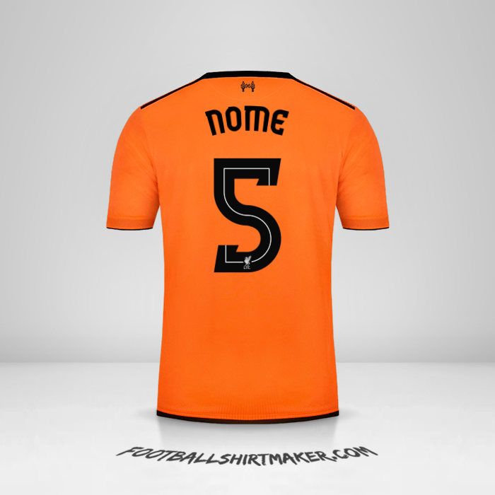 Camisola Liverpool FC Cup 2017/18 Terceira -  nome - 5