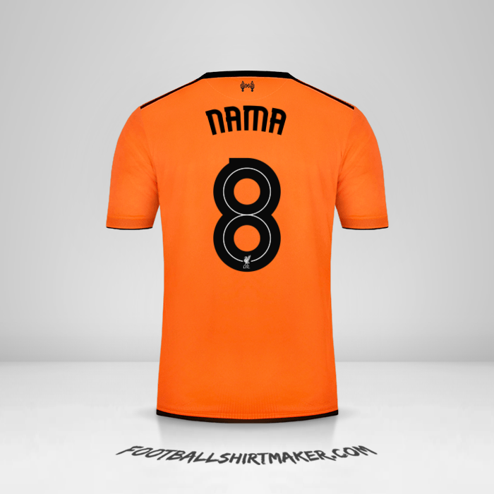 Jersey Liverpool FC Cup 2017/18 Ketiga -  nama - 8