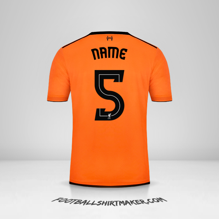 Trikot Liverpool FC Cup 2017/18 Dritte -  name - 5