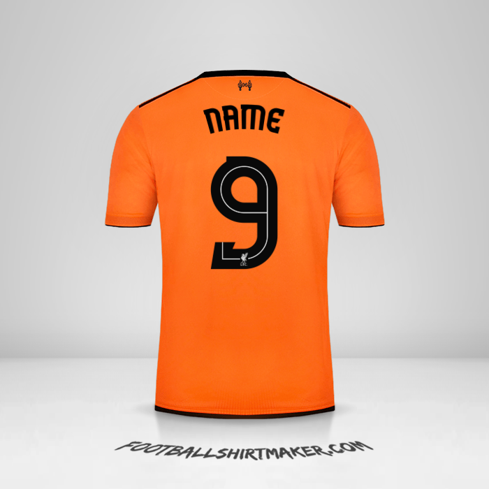 Trikot Liverpool FC Cup 2017/18 Dritte -  name - 9