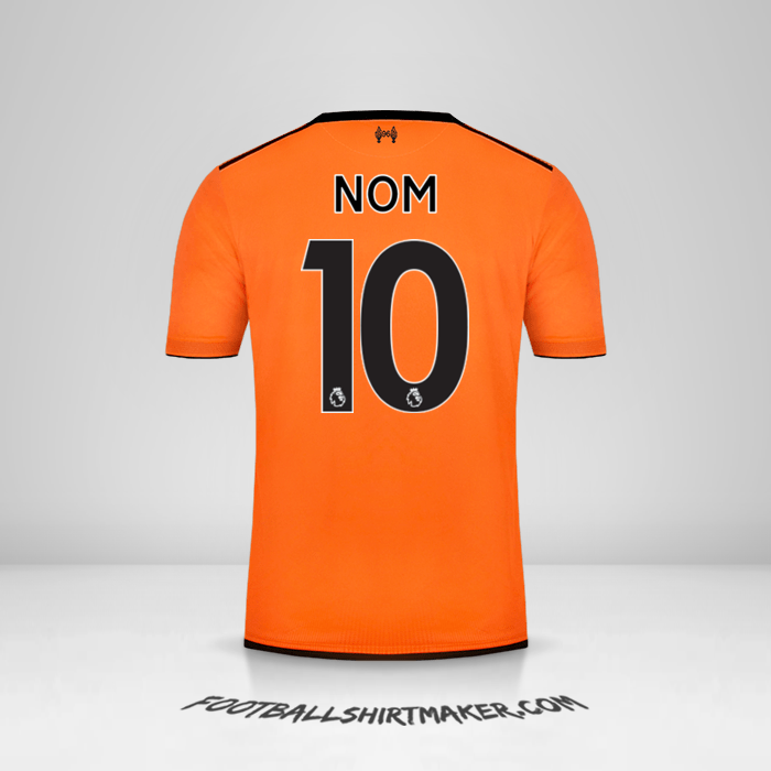 Maillot Liverpool FC 2017/18 Troisième -  nom - 10