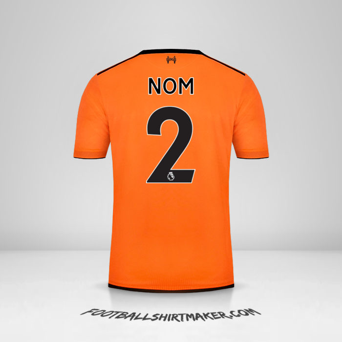 Maillot Liverpool FC 2017/18 Troisième -  nom - 2