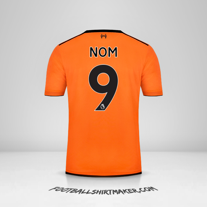 Maillot Liverpool FC 2017/18 Troisième -  nom - 9