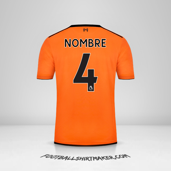 Camiseta Liverpool FC 2017/18 Tercera -  nombre - 4
