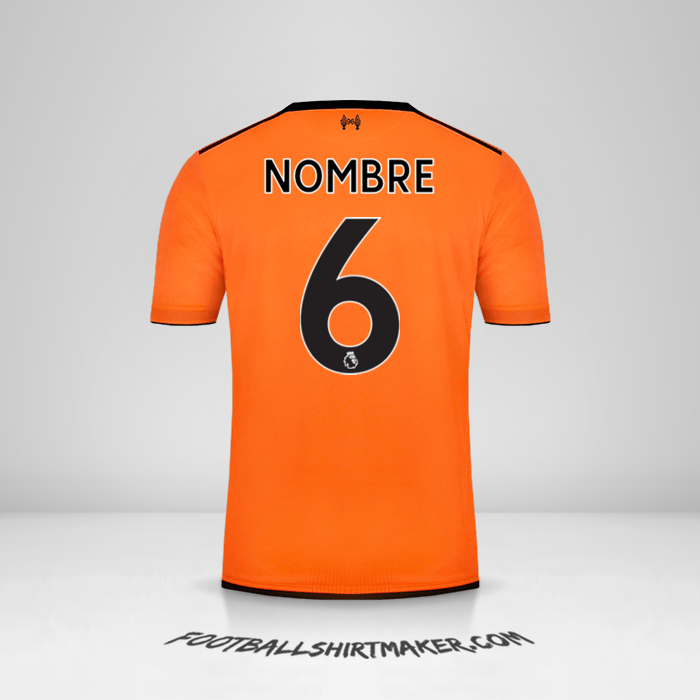 Jersey Liverpool FC 2017/18 Tercera -  nombre - 6