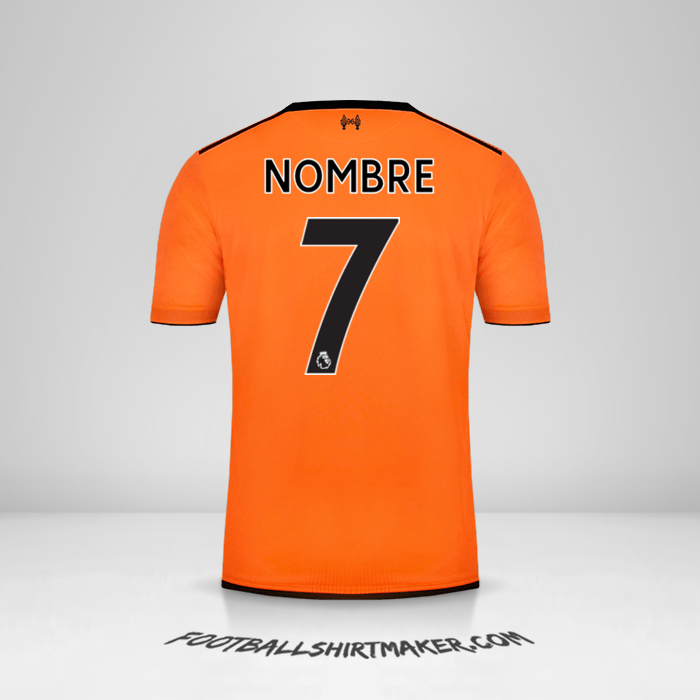 Camiseta Liverpool FC 2017/18 Tercera -  nombre - 7