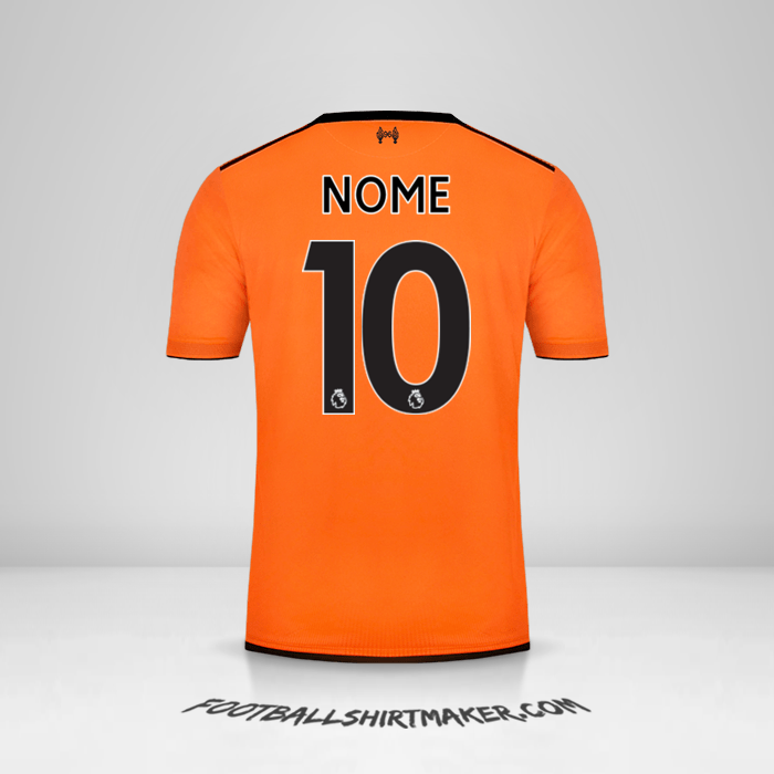 Camisola Liverpool FC 2017/18 Terceira -  nome - 10