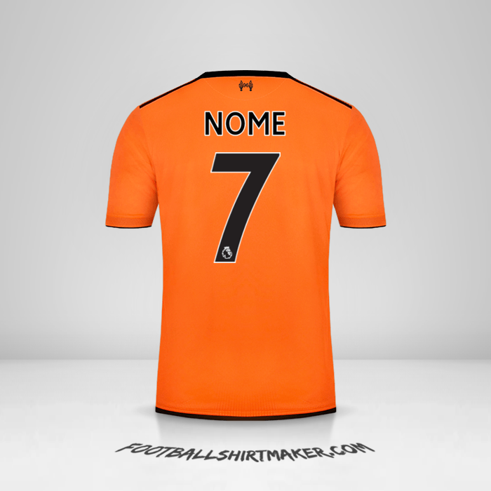 Camisa Liverpool FC 2017/18 Terceira -  nome - 7