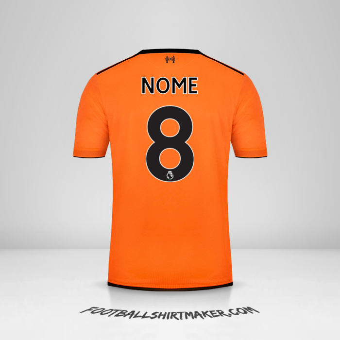 Camisola Liverpool FC 2017/18 Terceira -  nome - 8