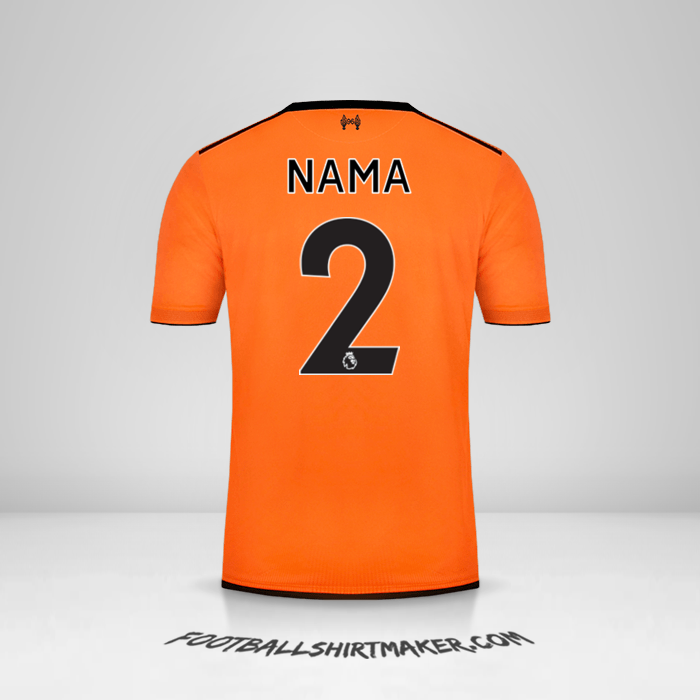 Jersey Liverpool FC 2017/18 Ketiga -  nama - 2