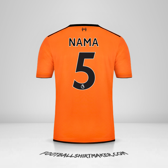 Jersey Liverpool FC 2017/18 Ketiga -  nama - 5