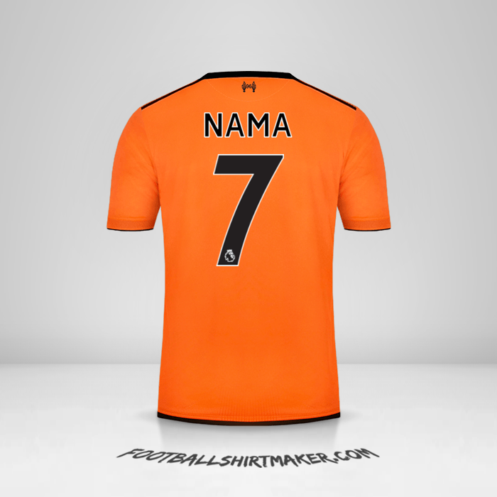Jersey Liverpool FC 2017/18 Ketiga -  nama - 7