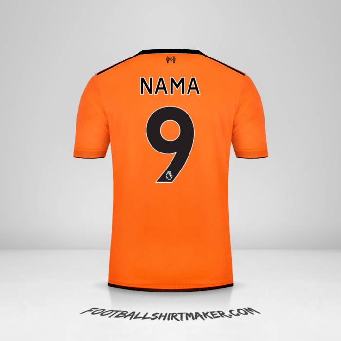 Jersey Liverpool FC 2017/18 Ketiga -  nama - 9