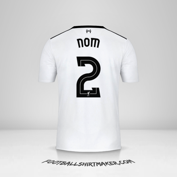Maillot Liverpool FC Cup 2017/18 Extérieur -  nom - 2