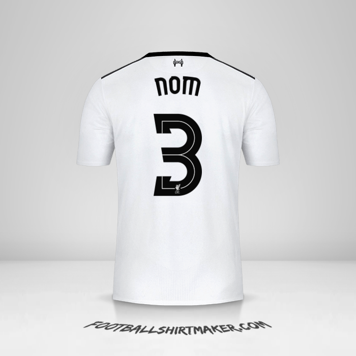 Maillot Liverpool FC Cup 2017/18 Extérieur -  nom - 3
