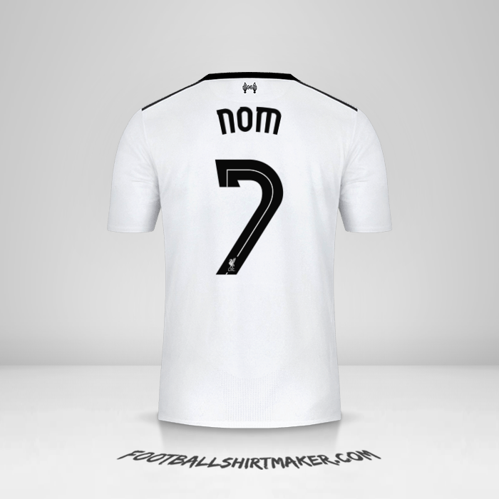 Maillot Liverpool FC Cup 2017/18 Extérieur -  nom - 7